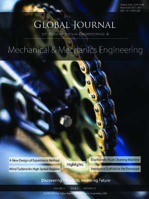 GJRE-A Mechanical & Mechanics: Volume 23 Issue A2