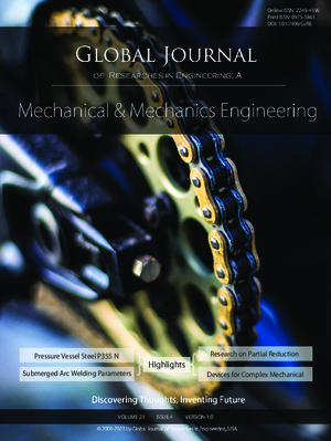 GJRE-A Mechanical & Mechanics: Volume 23 Issue A4
