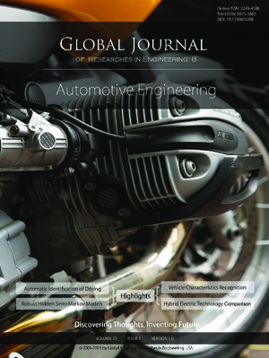 GJRE-B Automotive Engineering: Volume 23 Issue B1