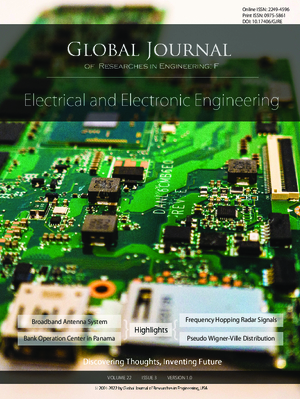 GJRE-F Electrical & Electronic: Volume 22 Issue F3