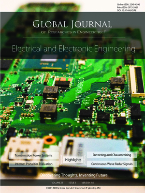 GJRE-F Electrical & Electronic: Volume 23 Issue F3