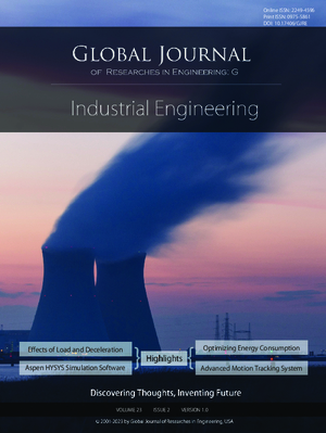 GJRE-G Industrial Engineering: Volume 23 Issue G2